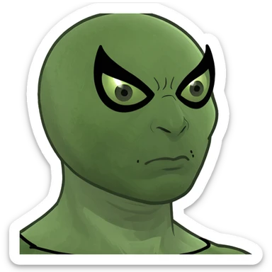 A spider-themed superhero character holding hands with a cute cat character in a pink dress. sticker