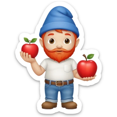 nain de jardin dans le style ios sticker