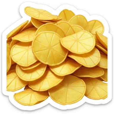 Potato lays chips sticker
