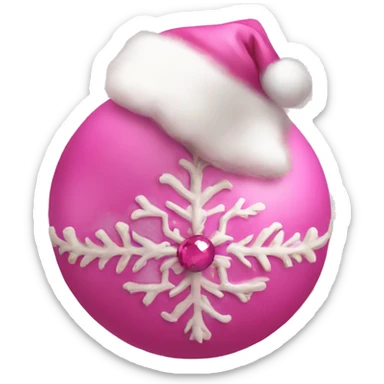 Pink Christmas things sticker
