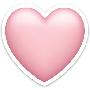 Light pink heart sticker