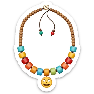 hippie necklace sticker