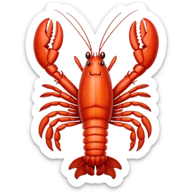  lobster white  sticker