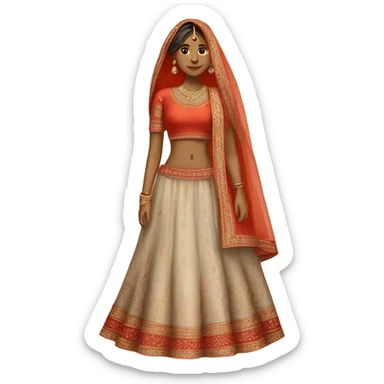 indian lehenga  sticker