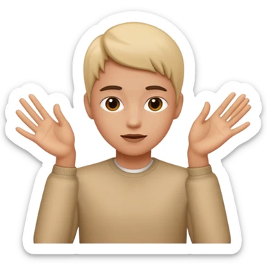 Change the pose  sticker