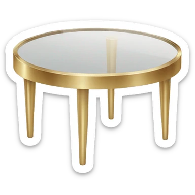 Small-round-Golden-band-glass-coffee-table sticker