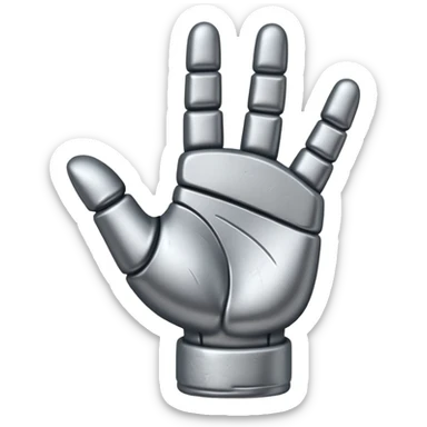 strong heavy metal hand ich liebe dich geste sticker