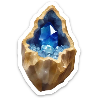 crystal geode jewellery sticker