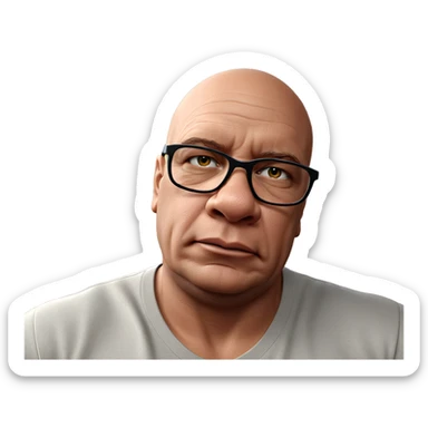 realistic portrait of a boy sticker