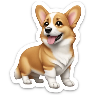 Corgi puppy sticker
