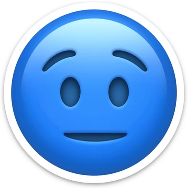 Rosa azul  emoji sticker