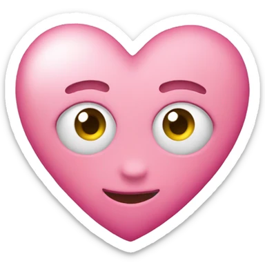 pink heart sticker