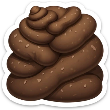 A poop that is. Studying  sticker