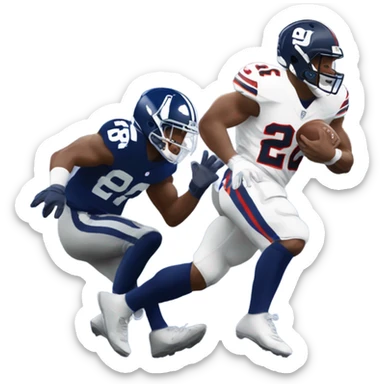 Saquon Barkley stiff arm sticker