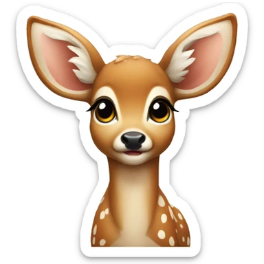Baby deer sticker