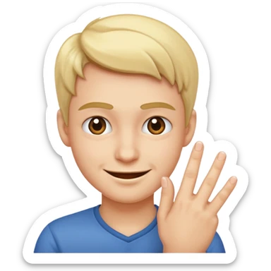 Face smirking and pinching fingers  sticker