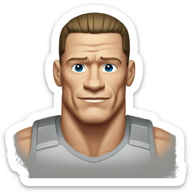 john cena wearing tee sticker