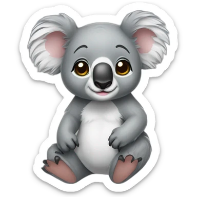 Koalae girl or Koala love sticker
