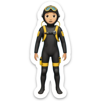 diver full body
 sticker