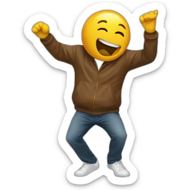 Un mec qui dab sticker