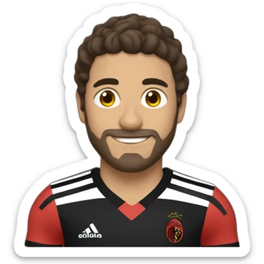 Flamengo number ten sticker