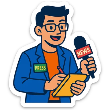 journalist sticker