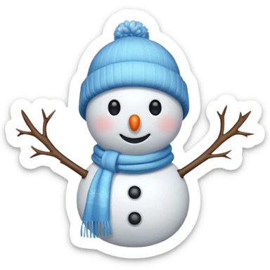 snowman with outfits  sticker
