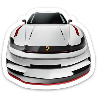 Porsche taycan turbo s sport turismo red profil sticker
