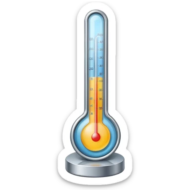 cold thermometer sticker