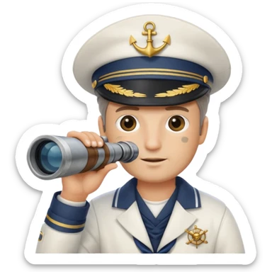 Sailor captain sticker