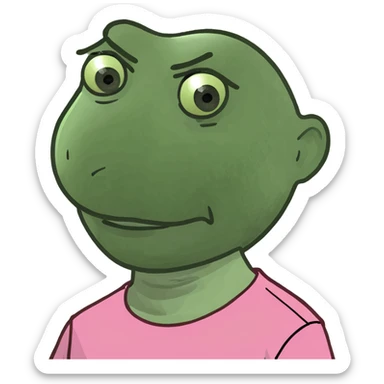 girl with brown hair, hazel eyes, light tan skin, pink shirt sticker