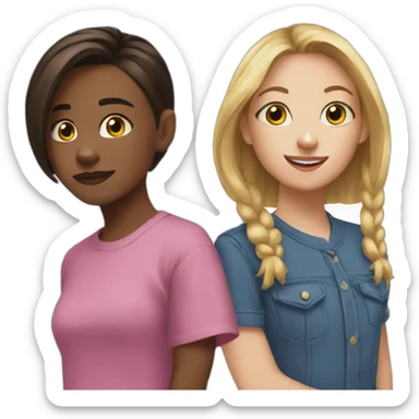 Maddie and cassie sticker