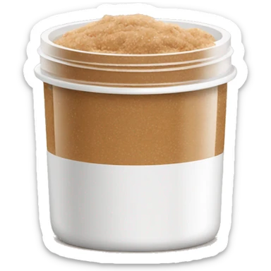 light brown body scrub pot sticker