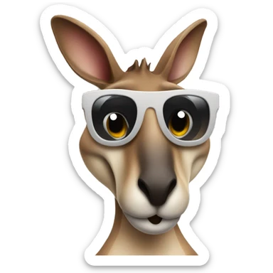 Kangaroo with a Bluetooth sticker