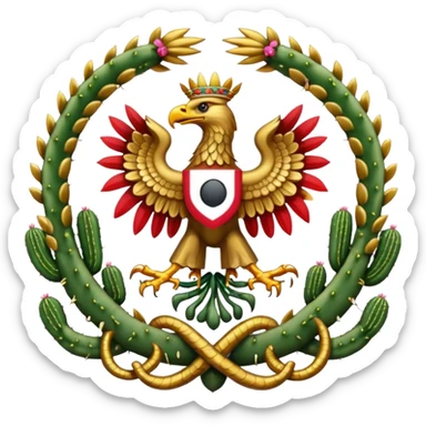 mexico coat of arms sticker