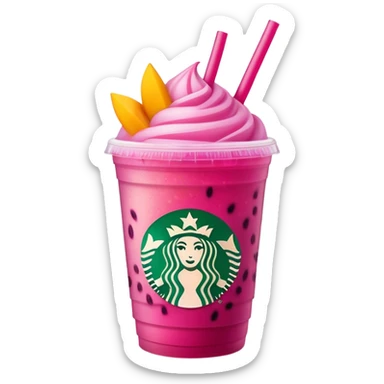 Starbucks Mango dragonfruit Refresher sticker
