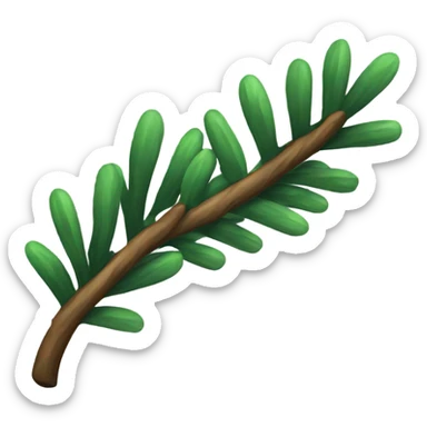 spruce branch sticker