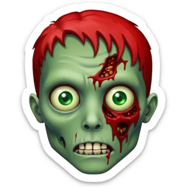 Blood Red river zombie sticker