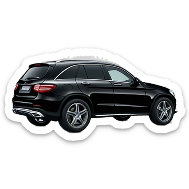 Black Mercedes Benz GLC 300  sticker