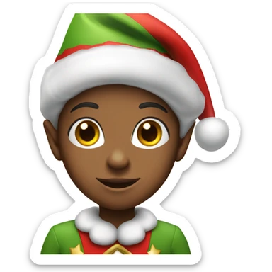  Pretty Christmas elf sticker