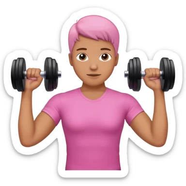 camilla de fisioterapia color rosada sticker