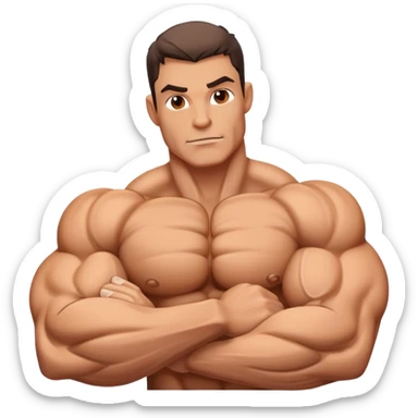 muscular arm with bulging biceps and veins sticker