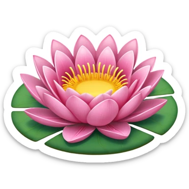 pink lilypad sticker