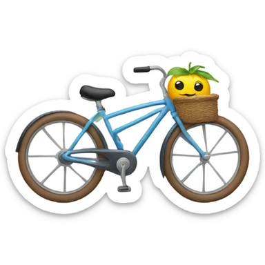 bicycle saying goodbye sticker