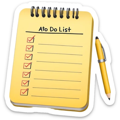 Simple To-do list sticker