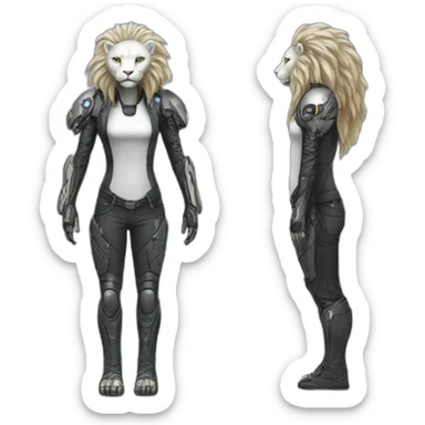 Cyberpunk Merlion full body sticker