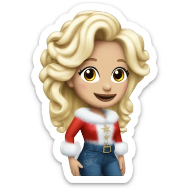 Dolly Parton Christmas  sticker