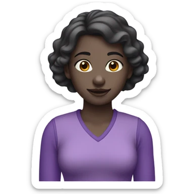 Purple girl  sticker