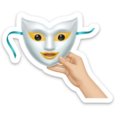 mask sheet with hand sticker