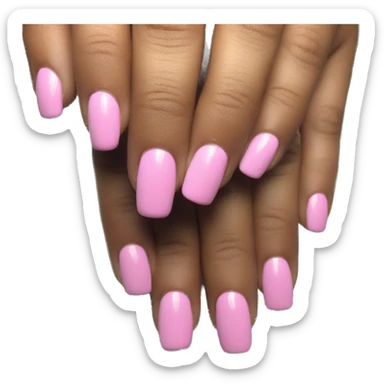 Pink nails sticker